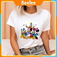 Áo thun Oversize in hình Disney Mickey Mouse Minnie Donald Duck Daisy 35