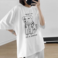 Áo thun oversize local brand Trust me I'm a dogtor | Áo Vớ Vẩn | Cotton 250gsm
