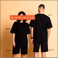 Áo thun oversize unisex tay lỡ  basic chính hãng AGE2X giá chất lương và giá tốt nhất - Đen,L