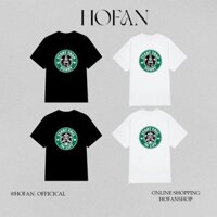 Áo thun PARODY STARBUCKS START TRAP START FALL IN LUV cotton form rộng oversize màu đen 100% cotton 2c cao cấp