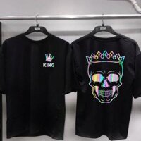 ÁO THUN PHẢN QUANG 7 MÀU TAY LỠ NAM NỮ KING SKULL