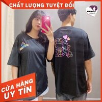 Áo Thun Phản Quang 7 Màu Unisex Form Rộng Tay Lỡ Doremon's Love Giúp Bạn Tỏa Sáng