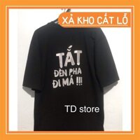 Áo Thun Phản Quang Màu Đen Tắt Đèn Pha Size tới 80 Kg Trend