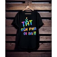 Áo Thun Phản Quang Tắt Đèn Pha Đi Ba Áo Thun Free size PQ21