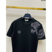 Áo Thun philipp plein Ngắn Tay Phong Cách Âu Mỹ Mới Cao Cấp Cho Nam Nữ