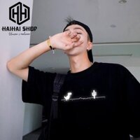 Áo Thun Phom Rộng Nam Nữ Hình In Khủng Long Xương Rồng Quang QuangGiGi Store