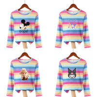 Áo thun phong cách Nhật Bản cho trẻ em Áo sơ mi cổ tròn tay ngắn ngọt ngào Ice Silk Áo thun bé trai cho 5 - 6 tuổi