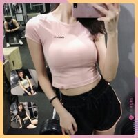 Áo thun phông Croptop ngắn thể thao nữ Califan (Đồ tập gym,yoga) (Không Quần) II Annerun Việt Nam