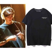 Áo thun phông đen in hình ESSENTIALS cheap moment VƯƠNG NGUYÊN TFBOYS idol thần tượng