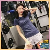 Áo thun phông ngắn thể thao nữ Graphic (Đồ tập gym,yoga)(Không Quần) II Annerun Việt Nam I