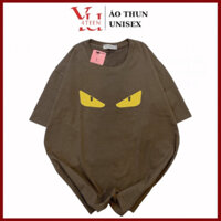 Áo Thun PHÔNG UNISEX in Decal LOGO MẮT FEN-DI - Hình chụp thật (Đủ size M-L-XL-XXL bigsize)