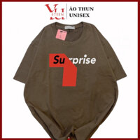 Áo Thun PHÔNG UNISEX in Decal LOGO CHỮ SUPRISE (Đủ size M-L-XL-XXL BIGSIZE) - Số đo ở cuối