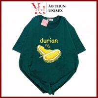 ÁO THUN PHÔNG UNISEX in SẦU RIÊNG DURIAN FRUIT TRÁI CÂY HOT CUTE DỄ THƯƠNG (Đủ size M-L-XL-XXL BIGSIZE)