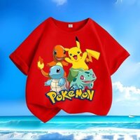 Áo thun pokemon pikachu cho trẻ em