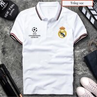Áo Thun Polo 3 Sọc Áo Real Marid