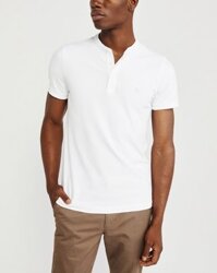 Áo thun polo Abercrombie & Fitch AF-US-P67 Super Slim Banded Polo White