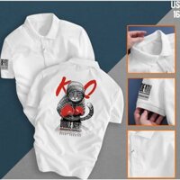 Áo thun polo BlackWhite nam màu trắng chất cotton siêu mắt PL103