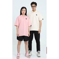 Áo thun polo cặp silicon cao thành full size unisex LA