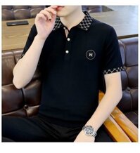 Áo thun Polo - ĐEN - XL