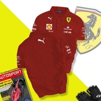 Áo thun Polo Đội Đua Ferrari - Thun Cá Sấu Thái Cao Cấp Dày MỊn - Full Box - Hộp Gói Quà Đẳng Cấp - Man Store