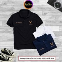 Áo thun polo hãng xe Vinfast, áo thun nam có cổ cao cấp in logo vinfast-ALPHAX