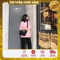 Áo thun polo hồng cổ đen - PINK POLO SHIRT BLACK COLLAR UNISEX