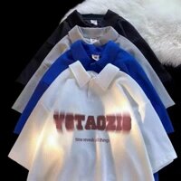 Áo Thun polo In Chữ Phong Cách Nhật Bản Thời Trang Cho Nam