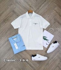 Áo Thun Polo Lacoste Màu Trắng Classic 2025