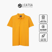 Áo thun polo nam CATSA chất Poly dệt mềm mượt form slimfit ATP215