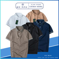 Áo Thun Polo Nam Ngắn Tay Vải Cotton Kháng Khuẩn Form Ôm Body In Hoạ Tiết Màu Đen Trắng Cao Cấp ROMAN ( Tặng Kèm Móc )