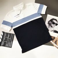 Áo Thun Polo Nam Nữ Phối Màu Đen Trắng Chất Liệu Làm Bằng Polo Cá Xấu Sang Chảnh Tô Lên Vẻ Lịch Sự