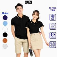 Áo thun polo nam nữ phối viền , áo phông ngắn tay có cổ bẻ phong cách thể thao mẫu mới nhất 2023 chất vải cotton cá xấu