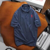 AO THUN POLO NAM TAY NGĂN BIG SIZE TƠI 130KG CHÂT VAI CA SÂU - XANH TIM,7XL