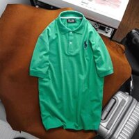 AO THUN POLO NAM TAY NGĂN BIG SIZE TƠI 130KG CHÂT VAI CA SÂU - XANH LA,8XL