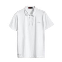 Áo thun polo nam thể thao LADOS - 9080 có cổ bẻ, vải thun lạnh, phông rộng - Trắng - XL