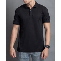 Áo Thun Polo Nam Thêu Chữ U,Chất Liệu Thấm Hút Mồ Hôi,Cổ Phối Màu