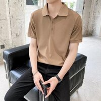 Áo Thun Polo Ngắn Tay Form Rộng Thời Trang Xu Hướng Mới Cho Nam simple Hàn Quốc áo polo nam fashion áo thun nam có cổ from rộng áo phông nam tay lỡ bigsize lụa