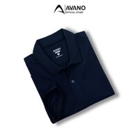 Áo thun polo nữ có cổ màu xanh đen AVANO vải Pique Cotton mềm mát không bai xù dáng trẻ trung APL01
