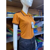 Áo Thun PoLo Nữ Màu Nâu Bò Cổ Viền Vải Cá Sấu Loại 1