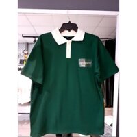 Áo thun polo Plastic WNS cổ trụ why not ép nhựa chất cá sấu cotton cao cấp Full tag Nam nữ