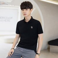 Áo Thun Polo Tay Ngắn In Chữ Phong Cách Thời Trang Hàn Quốc Cho Nam Giới Có Size M-4XL