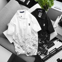 Áo thun polo thời trang họa tiết , áo thun cổ trụ nam chất vải cá sấu dày đẹp PL01