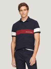 Áo Thun Polo Tommy Hilfiger Colorblock Xanh Đen Regular Fit