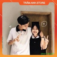 ÁO THUN POLO TRƠN UNISEX MIX CỔ - (Sp sẵn) 👗 👑