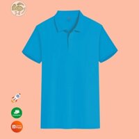 Áo thun polo unisex La' house màu Xanh ya, chất liệu vải cá sấu dày dặn co giãn 4 chiều