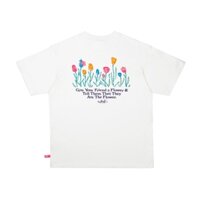 Áo Thun POPPOP FLOWER TEE WHITE