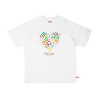 Áo Thun POPPOP ONE LOVE T-SHIRT WHITE