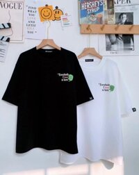 Áo Thun POPPOP WORLD TEE WHITE, Áo Thun In Chữ Nổi POPPOP Form Rộng Unisex Trẻ Trung Năng Động, áo thun cặp đôi local - trắng - M