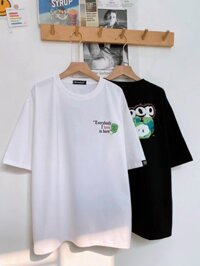 Áo Thun POPPOP WORLD TEE WHITE, Áo Thun In Chữ Nổi POPPOP Form Rộng Unisex Trẻ Trung Năng Động, áo thun cặp đôi local - trắng - XL