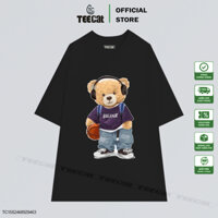 Áo thun premium 100% Cotton unisex brand Teecat GẤU TEDDY HIPHOP nam nữ định lượng 270gsm - TC015